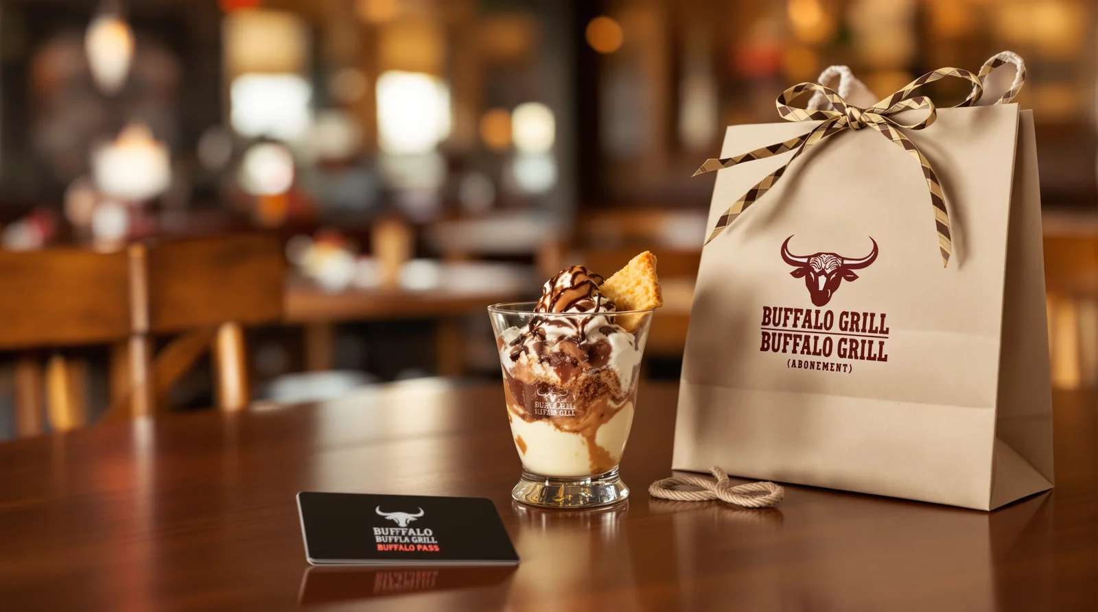Dessert d'anniversaire offert chez Buffalo Grill