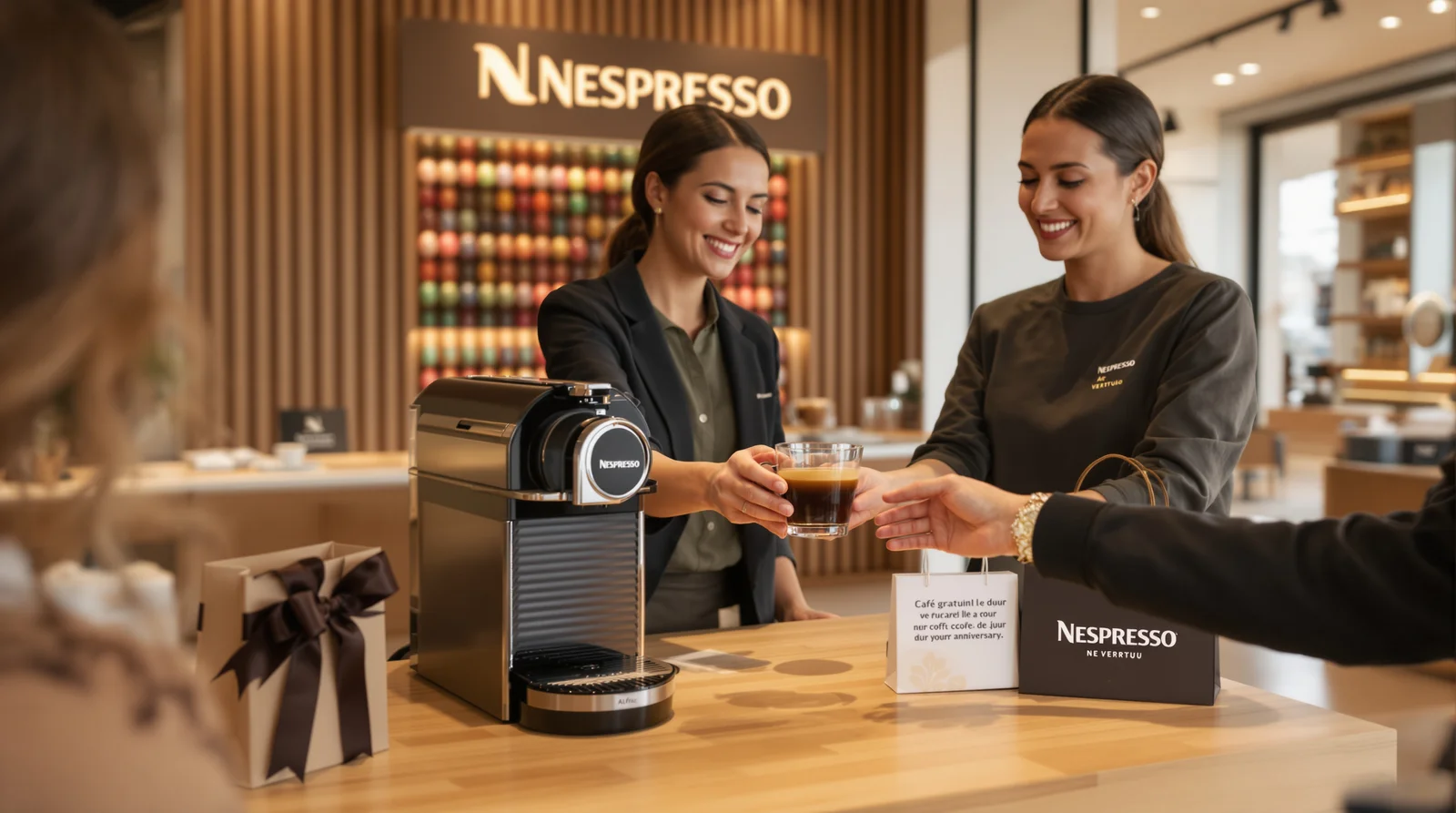 Un café de dégustation offert chez Nespresso