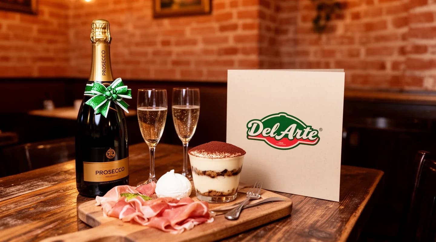 Au choix : un dessert, une bouteille de Prosecco ou un antipasti à partager.